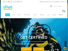 Tablet Screenshot of divefunatics.com
